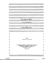 Symphony No. 1 (in one movement)