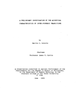 A preliminary investigation of the acoustical characteristics of interphonemic transitions
