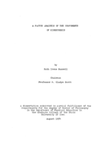 A factor analysis of the components of kinesthesis