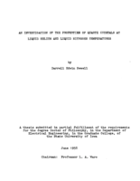 An investigation of the properties of quartz crystals at liquid helium and liquid nitrogen temperatures