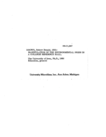 Manipulation of the environmental press in a college residence hall