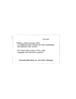 A comparative study of the criticism of Arnold and Eliot