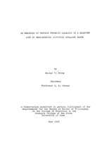 An analysis of certain phonetic elements in a selected list of persistently difficult spelling words