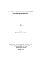 An evaluation of the effectiveness of the services of the collegiate business placement bureau