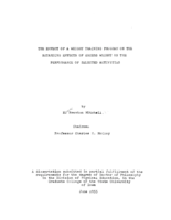 The effect of a weight training program on the retarding effects of excess weight on the performance of selected activities