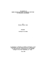 The effects of massed practice and shift of practice conditions of psycho-motor performance