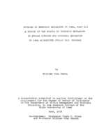 Studies in economic education in Iowa, part II: a survey of the status of economic education in social studies and business education in Iowa accredited public high schools