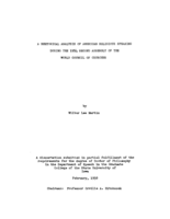 A rhetorical analysis of American religious speaking during the 1954 Second Assembly of the World Council of Churches