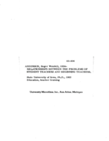 Relationships between the problems of student teachers and beginning teachers