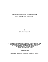 Temperature distribution in turbulent flow with internal heat generation