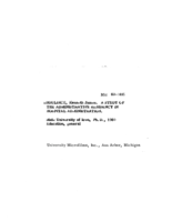 A study of the administrative residency in hospital administration
