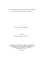 A study of the effectiveness of specific procedures for solving verbal arithmetic problems