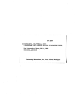 A cluster analysis of static strength tests