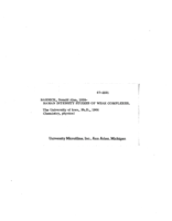 Raman intensity studies of week complexes