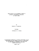 Some aspects of an arithmetic theory of algebraic differential equations of first order