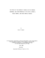 The effects of five methods of exercise on the strength, endurance, and action potentials of the vastus lateralis, rectus femoris, and vastus medialis muscles