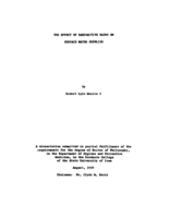 The effect of radioactive rains on surface water supplies