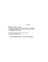 An evaluation of educational advising in men's residence halls at the State University of Iowa
