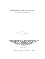 Iowa agricultural inspectional activities: an organizational analysis