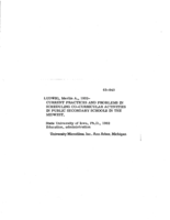 Current practices and problems in scheduling co-curricular activities in public secondary schools in the Midwest
