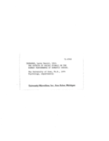 The effects of social stimuli on the runway performance of domestic chicks