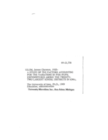 A study of the factors accounting for the variations in per-pupil expenditures among the twenty-two largest school districts in Iowa