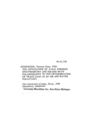 The application of X-ray emission spectrometry and square-wave polarography to the determination of trace lead as an air and water pollutant