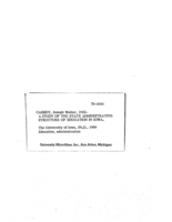 A study of the state administrative structure of education in Iowa