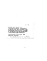 An investigation of the role of intellectual, motivational, and other nonintellectual factors in the prediction of educational achievement and efficiency