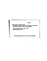 Numerical solution of an integral equation for flow from a circular orifice