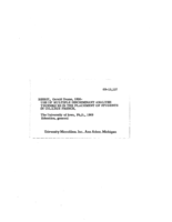 Use of multiple discriminant analysis techniques in the placement of students in college French