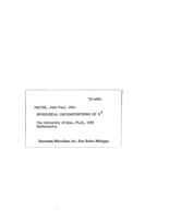 Spheroidal decompositions of E⁴