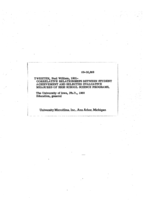 Correlative relationships between student achievement and selected evaluative measures of high school science programs