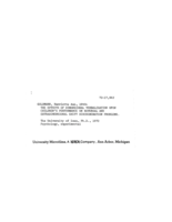 The effects of dimensional verbalization upon chidren's performance on reversal and extradimensional shift discrimination problems