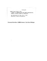 A model of communication and human organization: toward a unified theory of education