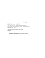 The effect of prior resection or lactation on survival time of intestine-irradiated rats