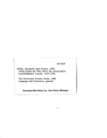 Evolution of the text of Chaucer's Canterbury tales: 1477-1775