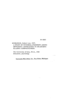 A study of interrelationships among different approaches to measuring reading comprehension