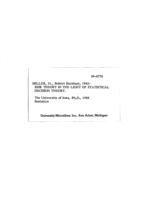Risk theory in the light of statistical decision theory
