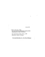 An analysis of inservice education programs in Iowa schools