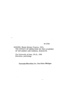 The effect of mediation on the learning of retarded and normal subjects