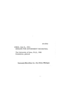 Demand for government securities