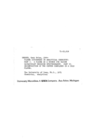 Plasma discharges in analytical chemistry.: Part I: A plasma as a source for vacuum ultra-violet emission spectrography. Part II: Decomposition of two copper complexes in a cold plasma