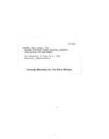 Teacher attitudes toward selected concepts: implications for employment