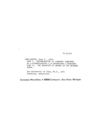 Part I: Determination of carbonyl compounds by 2-diphenyl-acetyl-1, 3-indandione-1-hydrazone. Part II: The behavior of amines on ion exchange paper