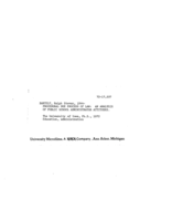 Procedural due process of law: an analysis of public school administrator attitudes, by Ralph S. Bartelt