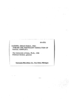 Toward the nonviolent resolution of racial conflict