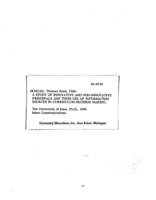 A study of innovative and non-innovative principals and their use of information sources in curriculum decision making