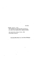 The effect of retention interval, RI, and PI on mediating associations