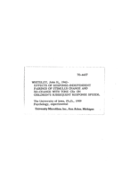 Effects of response-independent pairings of stimulus change and no-change with tone CSs on children's subsequent response speeds